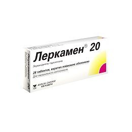ЛЕРКАМЕН 20 таб. 20мг 28 (14х2)