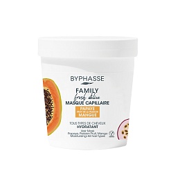 BYPHASSE FAMILY FRESH DELICE маска для всіх типів волосся з папайа, маракуя, манго 250мл
