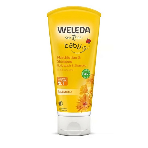 WELEDA КАЛЕНДУЛА КІДС шампунь-гель для волосся та тіла 400мл