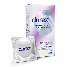 ПРЕЗЕРВАТИВ DUREX 12 Invisible Extra Lube