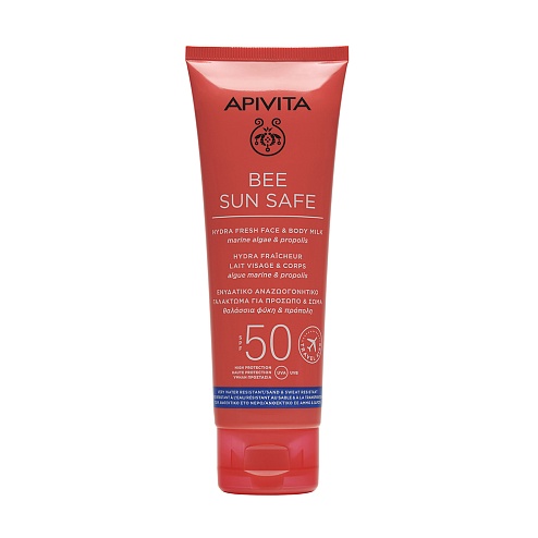 APIVITA BEE SUN SAFE молочко для обличчя та тіла SPF50 100мл