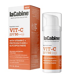 LACABINE Вітамін С крем-флюїд для обличчя SPF50 30мл