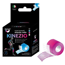 ЛЕЙКОПЛАСТИР MILPLAST Кінезіо тейп 5смх5м рожевий