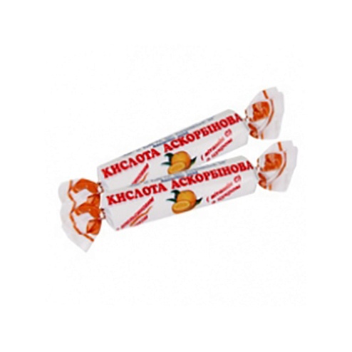 АСКОРБІНКА-КВ таб. 0,025 10 апельсин