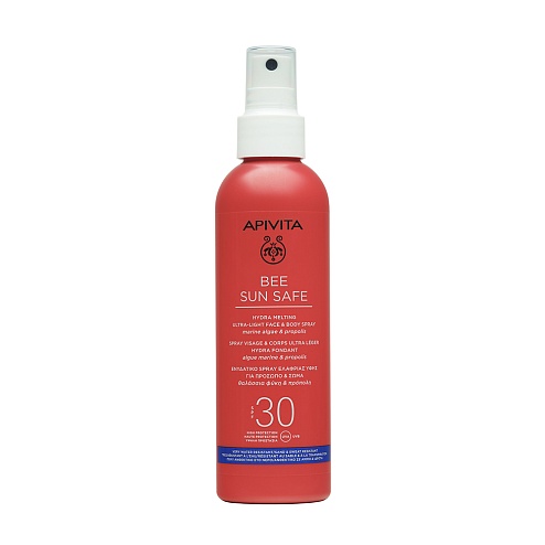 APIVITA BEE SUN SAFE спрей для обличчя і тіла SPF30 200мл
