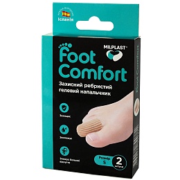MILPLAST FOOT COMFORT напальчник гелевий захисний ребристий р.S 2
