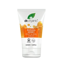 DR.ORGANIC крем для ніг і п'ят з медом Манука 125мл