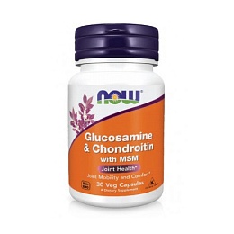 NOW ГЛЮКОЗАМІН, ХОНДРОЇТИН з МСМ капс. 30