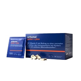 ORTHOMOL Junior C Plus таблетки жувальні машинки 14 днів лісові ягоди,апельсин, мандарин