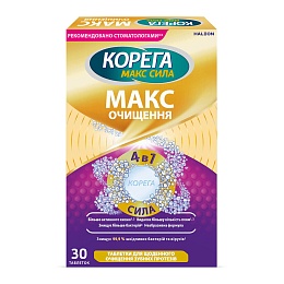 КОРЕГА МАКС очищення зубних протезів таб. 30 (6х5)