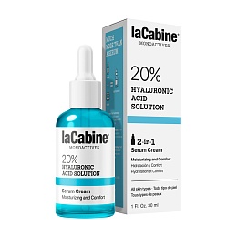 LACABINE Hyaluronic Acid 2в1 крем-сироватка зволожувальна 20% 30мл
