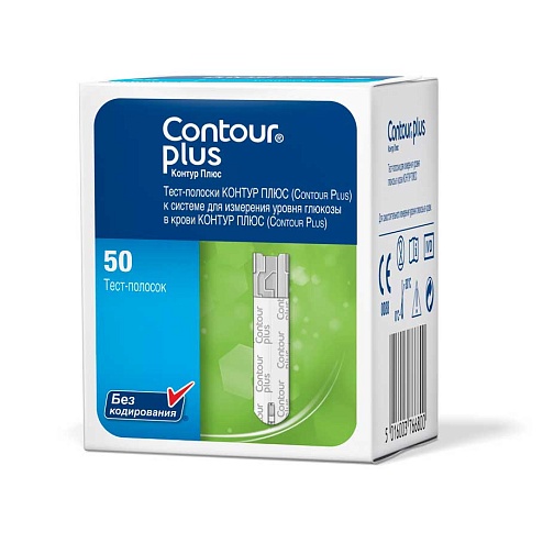 ТЕСТ-смужки CONTOUR plus 50