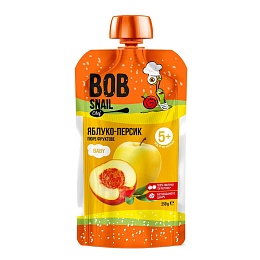 РАВЛИК БОБ пюре ЯБЛУКО-ПЕРСИК 250г пауч