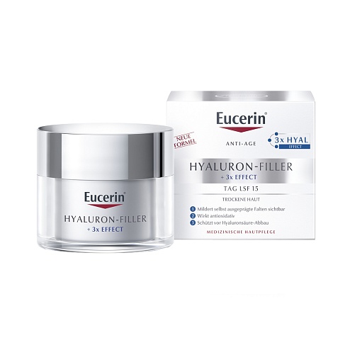EUCERIN 63485 Гіалурон-Філлер крем денний проти зморшок SPF15 50мл