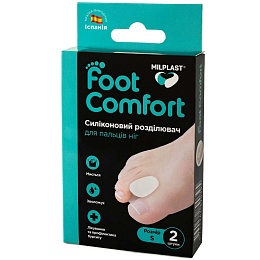 MILPLAST FOOT COMFORT розділювач силіконовий для пальців ніг р.S 2