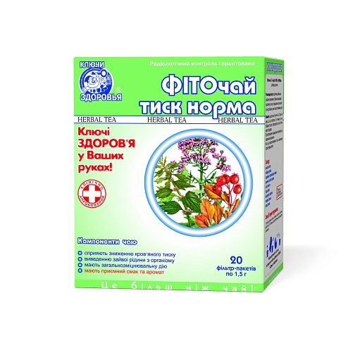 ФІТОЧАЙ 6 ТИСК НОРМА 1,5 г 20
