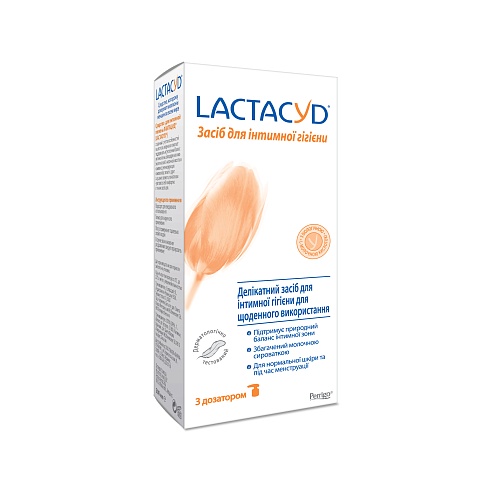 ЛАКТАЦИД засіб д/інтимної гігієни 200мл+дозатор