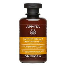 APIVITA KERATIN шампунь Кератинове відновлення 250мл
