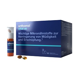 ORTHOMOL Vital M для чоловіків пляшечка питна+капсули 30 днів