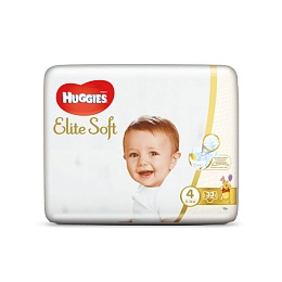 ПІДГУЗНИКИ HUGGIES ELITE SOFT - 4 8-14кг 33