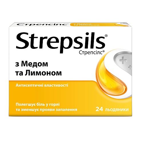 СТРЕПСІЛС мед-лимон таб. 24