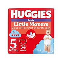 ПІДГУЗНИКИ-ТРУСИКИ HUGGIES 12-17кг д/хлопчиків 34