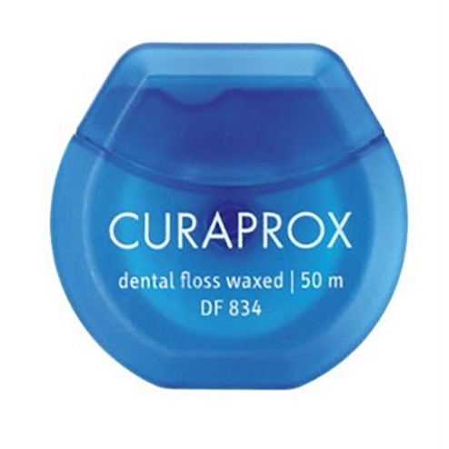 CURAPROX нитка зубна вощена DF 834 50м м'ята