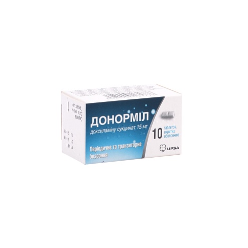 ДОНОРМІЛ таб. 15мг 10
