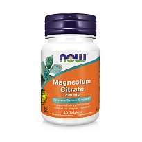 NOW МАГНІЙ ЦИТРАТ 200мг таб. 30