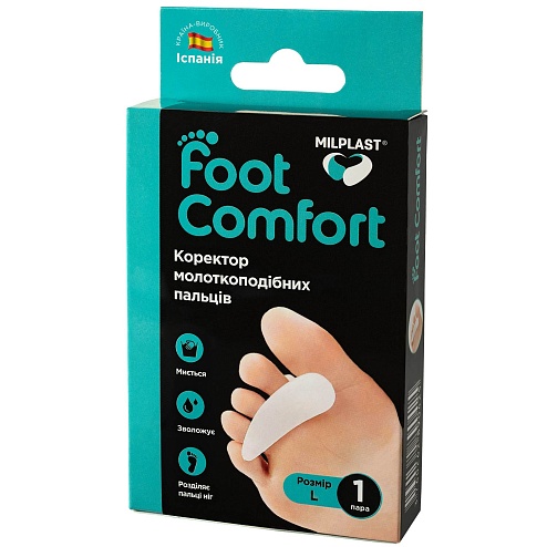 MILPLAST FOOT COMFORT коректор пальців молоткоподібних р.L 2