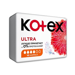 ПРОКЛАДКИ КОТЕКС Ultra Dry Normal 10