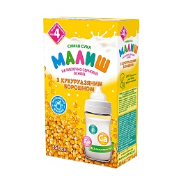 МАЛЮК суміш молочна кукурудзяна 350г 4+