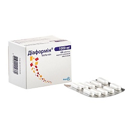 ДІАФОРМІН  таб. 1000мг 60 (10х6)