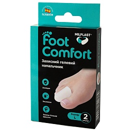 MILPLAST FOOT COMFORT напальчник гелевий захисний р.L 2