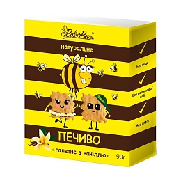 BAKERBEE печиво галетне з ваніллю 90г