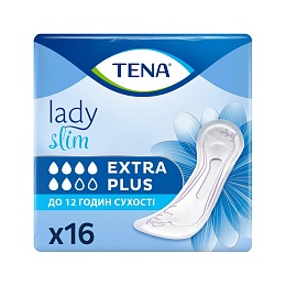 ПРОКЛАДКИ урологічні TENA LADY SLIM extra plus 16