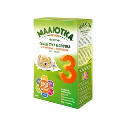 МАЛЮТКА 3 Premium суміш молочна 350г 12+