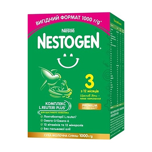 NESTOGEN 3 суміш молочна 1000г 12+