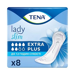 ПРОКЛАДКИ урологічні TENA LADY SLIM extra plus 8