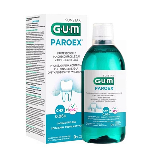 GUM ополіскувач PAROEX 0,06% 500мл