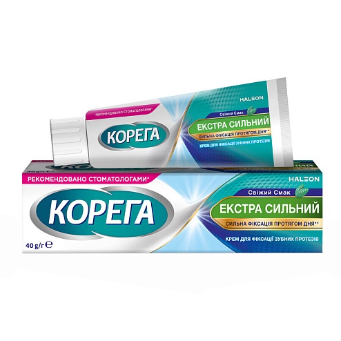 КОРЕГА ЕКСТРА крем д/фіксації свіжий смак 40мл.