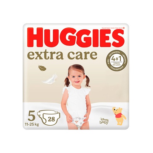 ПІДГУЗНИКИ HUGGIES EXTRA CARE - 5 11-25кг 28