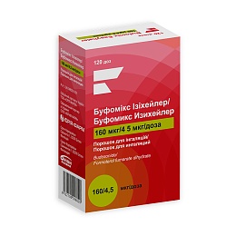 БУФОМІКС ІЗІХЕЙЛЕР пор. д/інг. 160мкг/4,5мкг/дозу 120 доз