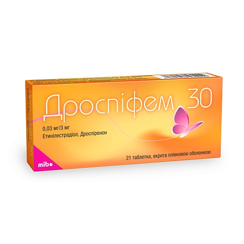 ДРОСПІФЕМ 30 таб. 0.03мг/3мг 21