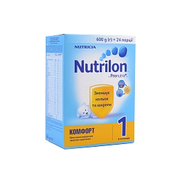 NUTRILON 1 КОМФОРТ 600г 0-6м.