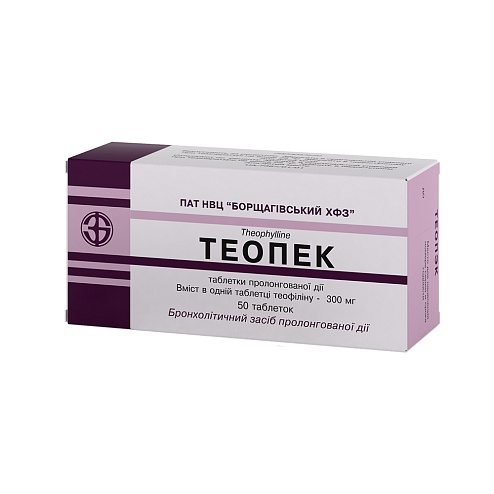 ТЕОПЕК  таб. 300мг 50 (10х5)