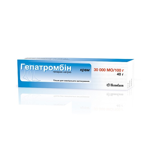 ГЕПАТРОМБІН 30 тис. ОД крем 40г