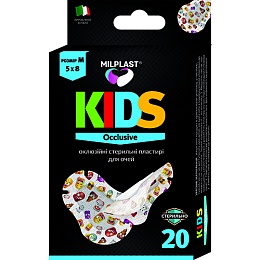 ЛЕЙКОПЛАСТИР MILPLAST KIDS Occlusive 5х8см 20