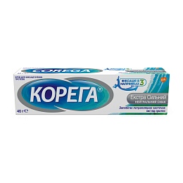 КОРЕГА ЕКСТРА крем д/фіксаціі нейтральний смак 40мл.