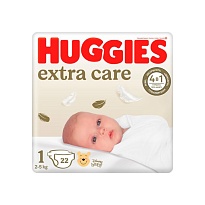ПІДГУЗНИКИ HUGGIES EXTRA CARE - 1 2-5кг 22